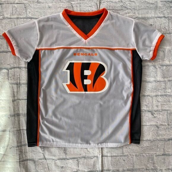 Cincinnati Bengals youth XL boys reversible pullover flag football jersey - Picture 4 of 6